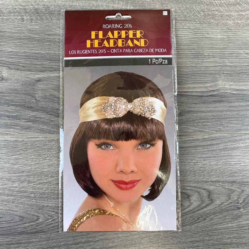 Diadema Roaring 20’s Flapper Disfraz de Halloween Disfraz Juegos con disfraces Accesorio Vestir Foto 1 de 4