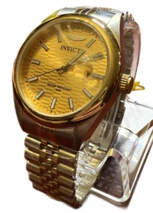 Invicta Aviator Quartz Gold Dial Men's Watch 38420 - Picture 1 of 9