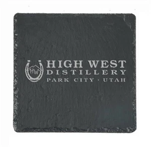HIGH WEST Whiskey Slate Coaster - Picture 1 of 1