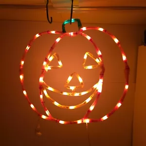 Mr Christmas Pumpkin Jack O Lantern Rope Light Halloween Decoration Target 1995 - Picture 1 of 12