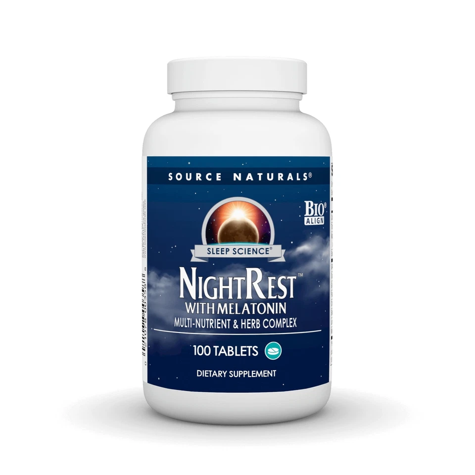 Descanso nocturno Sleep Science con melatonina - Multinutriente bioalineado y compuesto de hierbas... Foto 1 de 4