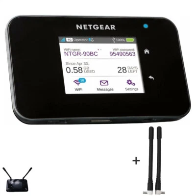 Netgear Unlocked AC810S 600Mbps 4G LTE MiFi Mobile Hotspot Wifi Router / Antenna - Image 1 of 4