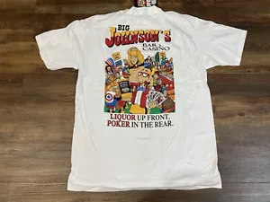 Vintage 90s Big Johnson Casino T-shirt DSWT Single Stitch Size L - Picture 1 of 6