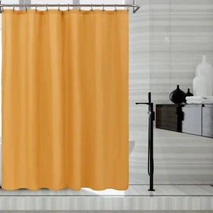 Yolk Yellow Fabric Shower Curtain Liner with Magnets Waterproof Hotel Quality... - Picture 1 of 6