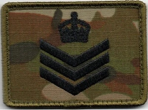 Army Australia AMCU Staff Sargent, SSGT Kings Crown Rank Patch. FREE POST✔📩 - Picture 1 of 2