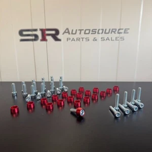 SR Autosource Red Rocker Cover Dress Kit for RB26 with Valley Fixings - Picture 1 of 1