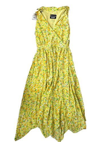 Abito Boutique Moschino Stampa Limone UK 8 Nuovo Con Etichette