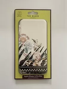 TED BAKER Mobile Phone Case Floral DDECA mirror iPhone 12 Pro Max case Brand New - Zdjęcie 1 z 3