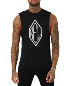 RELIGION Men's Sleeveless Stud Vest - Picture 1 of 9