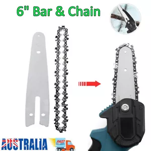 6 inch Mini Electric Chainsaw Chain And Guide Bar Replacement 37 DL 1/ 4" .043" - Picture 1 of 7