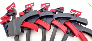 NEW Lot of 5 ToughBuilt 6-Inch Bar Clamps Quick-Release One Handed - Picture 1 of 3