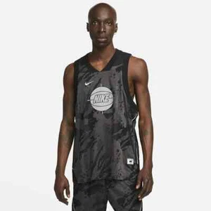Nike Dri Fit Premium Basketball Jersey Men's Size XXL Black Gray - Picture 1 of 6
