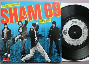 SHAM 69 - You're A Better Man Than I  7" Polydor POSP 82 UK 1980  top MINT- - Imagen 1 de 6