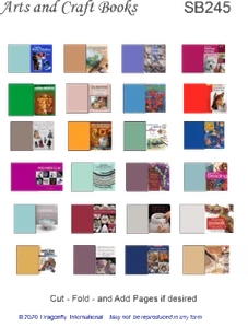 1:12 Dollhouse Miniature Craft Magazine and Art Book Covers DI SB245 - Picture 1 of 1