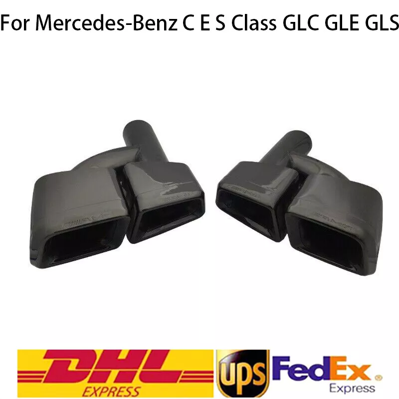 Tubo de escape de doble salida 2 piezas para Mercedes Benz E S Clase CLS W212 C63 E63 AMG Foto 1 de 4