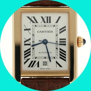 Cartier Tank Solo XL Watch #3514 18K Rose Gold 31MM Box+Papers - Picture 1 of 9