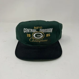 Green Bay Packers NFC Central Division Champs Snapback Green Vintage 1995 - Picture 1 of 7