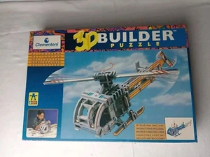 Clementoni 3D Builder Hubschrauber Puzzle Neu Versiegelt in Box Kostenloses Porto - Bild 1 von 4
