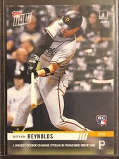 2019 Topps Now #347 Bryan Reynolds Pittsburgh Pirates RC