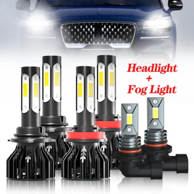 Kit combinado de faros LED delanteros altos/bajos + bombillas antiniebla para Lincoln LS 2003-2005 Foto 1 de 4