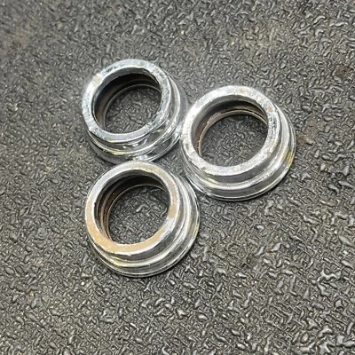 1930s 1940s  Sterling Diamond T Mack Autocar Reo  Door Handle Escutcheon X3 - Image 1 of 4