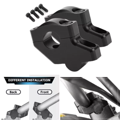 Adaptador de abrazadera de montaje de elevadores de manillar para Kawasaki KLR250 KLR650 KLX250S KLX400SR Foto 1 de 4