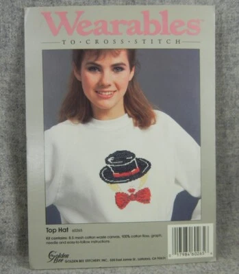 Sombrero de copa portátil punto de cruz abeja dorada kit 60265 bolsa abierta completa  Foto 1 de 2