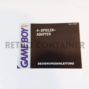 NINTENDO GAME BOY - 4 Spieler Adapter Bedienungsanleitung - Picture 1 of 1