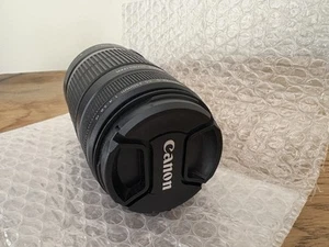 Canon DSLR zoom lens ef-s 55-250mm 1:4-5.6 IS With Lens Caps - Picture 1 of 6