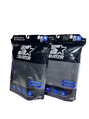 New Starter Men's 2 Piece Performance Waffle Knit Thermal Pajama Set Sizes M, L - Image 1 of 4