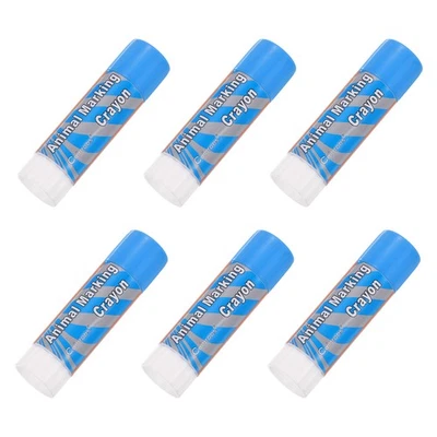 1.18" x 4.72" Livestock Marker, 6 Pcs, Blue Foto 1 de 4