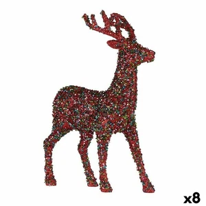 Weihnachts-Rentier Krist+ Bunt Weihnachts-Rentier 15 x 45 x 30 cm Glitzernd [ - Bild 1 von 2