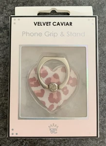 Velvet Caviar Phone Grip & Stand - Mauve Heart Design NIB - Picture 1 of 2