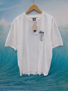 Stussy XL Yin Yang Herren T-Shirt weiß Our Legacy Pigment gefärbt #0748 - Bild 1 von 5