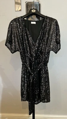 Yours London Women's Black Sequin Tunic Top Size 20 New Without Tags - Image 1 of 3