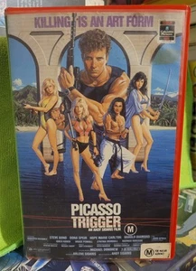 Picasso Trigger VHS Action Thriller Big Box Ex-Rental - Picture 1 of 4