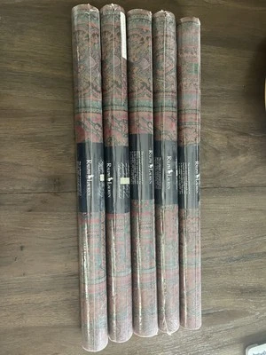 Ralph Lauren Double Roll Wallpaper Floral Paisley RLWP7400 Multi-Color New - Image 1 of 4