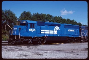 Original Rail Slide - CR Conrail 6665 Cresson PA 9-16-1986 - Picture 1 of 1