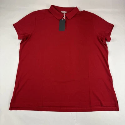 Polo Cutter Buck para mujer 4XL rojo Drytec algodón manga corta mecha de humedad golf NUEVO Foto 1 de 4