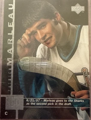 1997 - 98 Upper Deck Patrick Marleau Rookie NHL Ice Hockey Card - Image 1 of 2