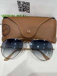 Lunettes de soleil Ray-Ban Aviator Large Metal Or RB3025 001/3F 58-14 Medium Dé - Foto 1 di 3