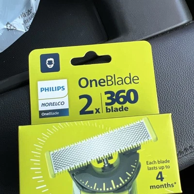 Philips Norelco One Blade repuesto 2x cuchillas QP220/80 ~ Nuevo sellado Foto 1 de 2