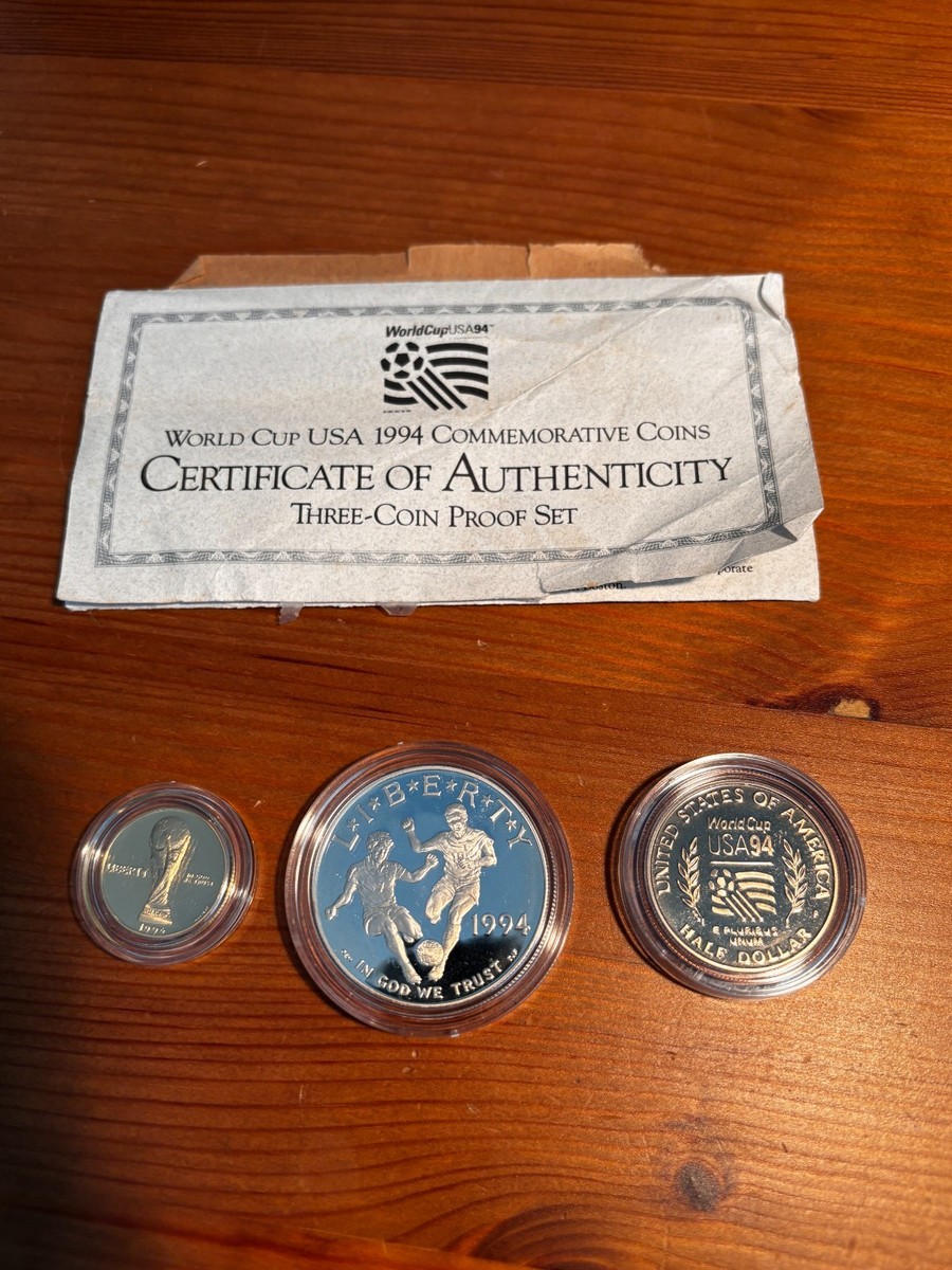 94年　アメリカワールドカップ銀貨セット Yahoo!オークション -「1994 ワールドカップ」(世界) (硬貨)の