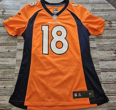 Denver Broncos NFL Women’s M Nike On Field Peyton Manning #18 Orange Jersey - Image 1 of 4