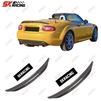 Alerón labial trasero de fibra de carbono/negro brillante para Mazda MX-5 Miata 06-15 Foto 1 de 4