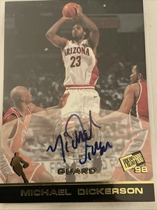 Pase de prensa 1998-99 novato automático Michael Dickerson Arizona Wildcats baloncesto - Imagen 1 de 1