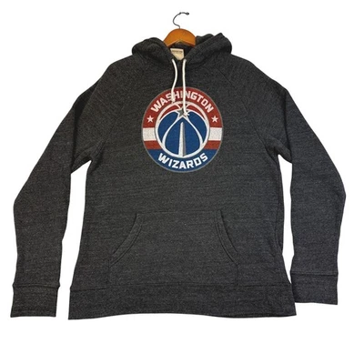 Sudadera con capucha homenaje de baloncesto de la NBA Washington Wizards para mujer XL gris poli algodón Foto 1 de 4