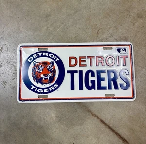 Detroit Tigers MLB Baseball Metal Vanity Car License Plate Vintage 1964 - 1993 - Picture 1 of 4