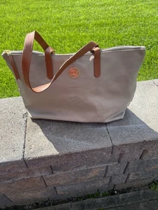 JOY MANGANO large taupe leather tote/shoulder bag  - New without tags - Picture 1 of 3