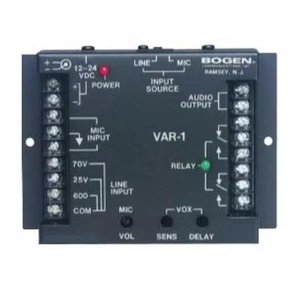 Bogen VAR1 Voice Activated Relay for 70V Paging System 2 Sets of C Form - Picture 1 of 1